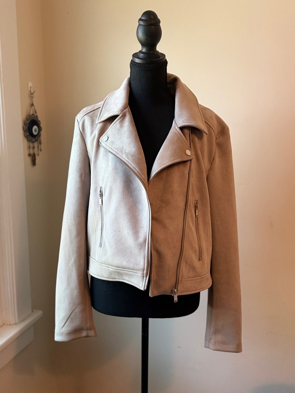 Women's Moto Jacket - Tan